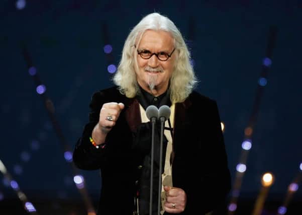 Billy Connolly said he was overyjoyed at the birthdya murals.