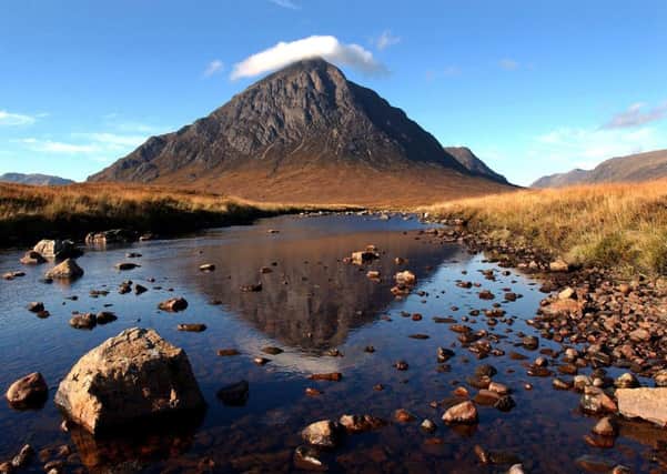 Buachaille Etive Mor at Glencoe, one of the most photographed sights in Scotland. Increased visitor numbers have prompted concerns about the damage caused by heavy footfall. Picture: Ian Rutherford