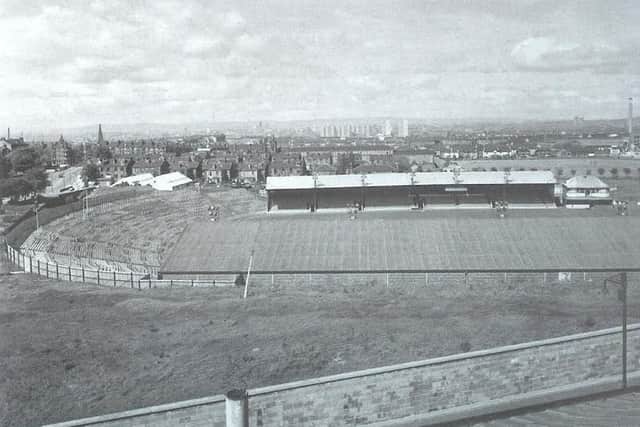 Cathkin Park in its 1950s heyday, when it was one of the best-known football stadiums in Scotland. Picture: Contributed