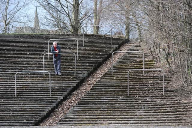 Cathkin Park's grandstand was demolished in the 1970s but the original post-war terracing remains. Picture: Robert Perry/TSPL