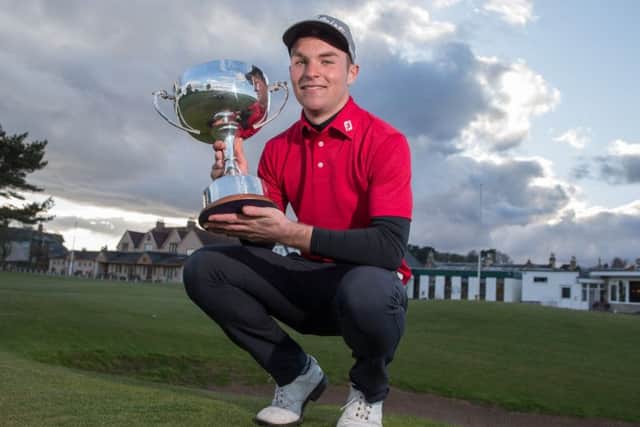 John Paterson was a worthy winner of the Scottish Boys Open in Angus. Picture: Kenny Smith
