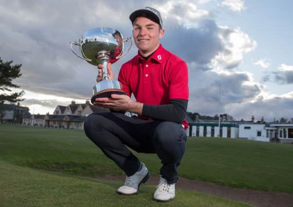 John Paterson was a worthy winner of the Scottish Boys Open in Angus. Picture: Kenny Smith