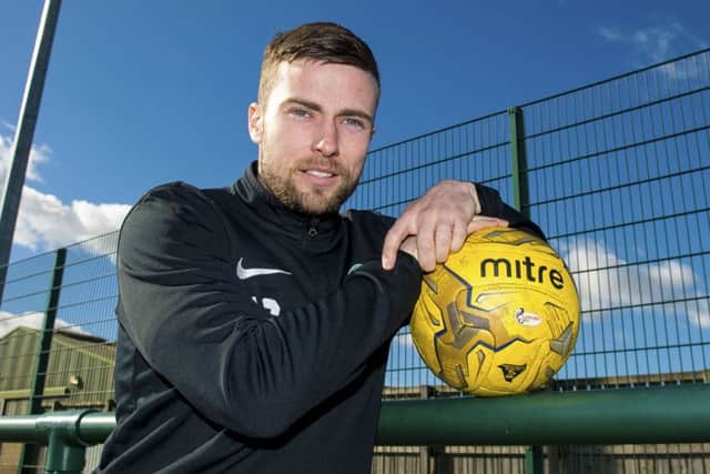 Lewis Stevenson has battled for three years to help get Hibs back to the Premiership. Picture: SNS.