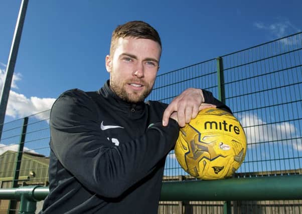 Lewis Stevenson has battled for three years to help get Hibs back to the Premiership. Picture: SNS.