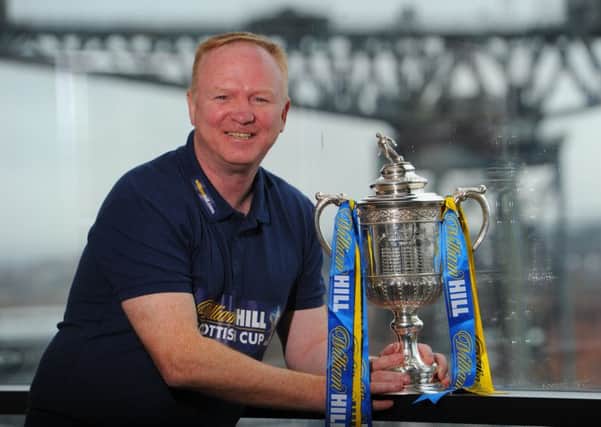 Former Rangers manager Alex McLeish with the Scottish Cup. Picture: Robert Perry
