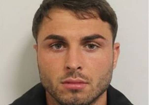 Arthur Collins, 25, one of three men police want to question after a noxious substance was sprayed inside an east London nightclub.