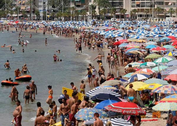 The incident reportedly happened in the tourist area of Benidorm. Picture: EPA/M Lorenzo