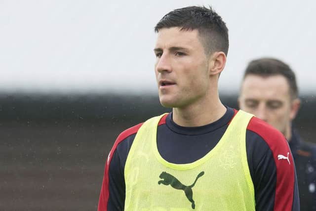 Rangers' Michael O'Halloran in training on Thursday. Picture: Craig Foy/SNS