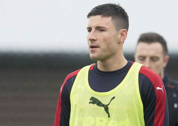 Rangers' Michael O'Halloran in training on Thursday. Picture: Craig Foy/SNS