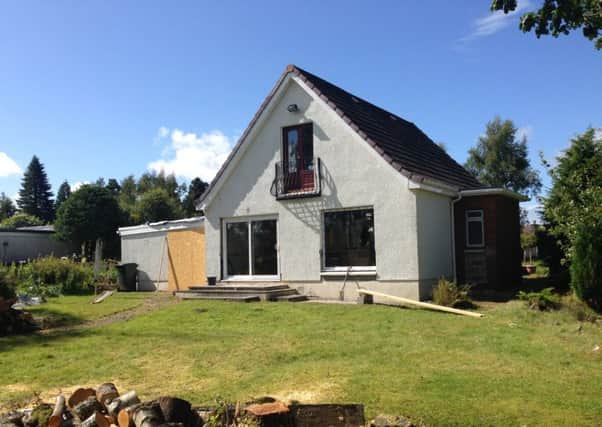 The uninhabitable house in Auchterarder at the centre of council tax battle. Picture: Contributed
