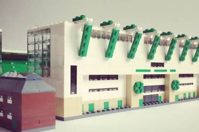 The ticket office is included in the Easter Road model. Picture; @brickstand