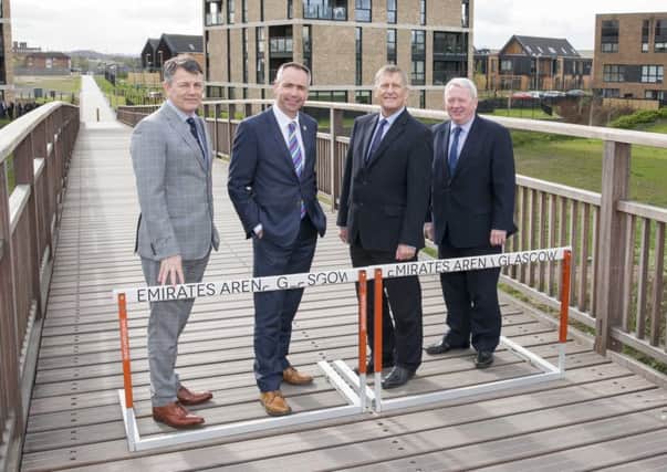 From left: City Legacy directors Calum Murray of CCG, Ed Monaghan of Mactaggart & Mickel, Martin Kiely of WH Malcolm and John Gallacher of Cruden. Picture: Contributed