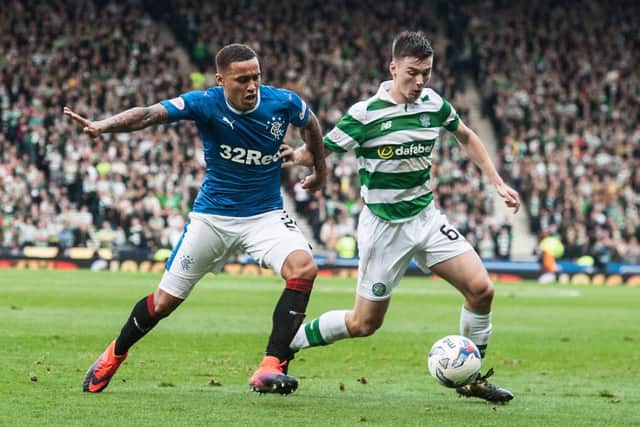 Celtic defeated Rangers when the sides meet at Hampden Park in the Betfred Cup semi-final earlier this season. Picture: John Devlin