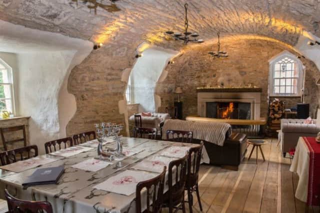 The vaulted dining room at Duchray. PIC: Contributed.