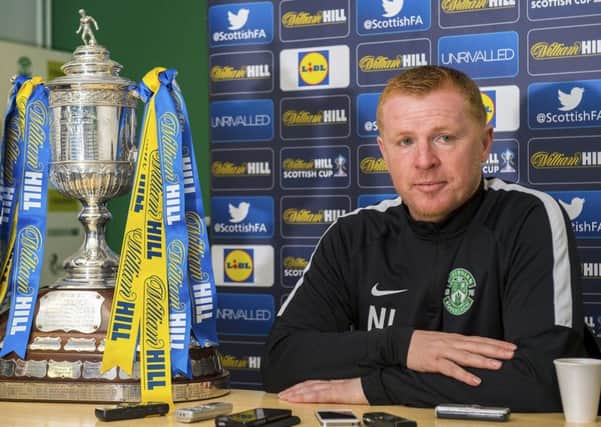 Hibernian manager Neil Lennon looks forward to the William Hill Scottish Cup semi-final against Aberdeen. Picture: Bill Murray/SNS