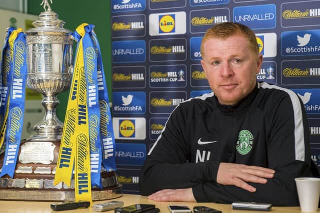 Hibernian manager Neil Lennon looks forward to the William Hill Scottish Cup semi-final against Aberdeen. Picture: Bill Murray/SNS