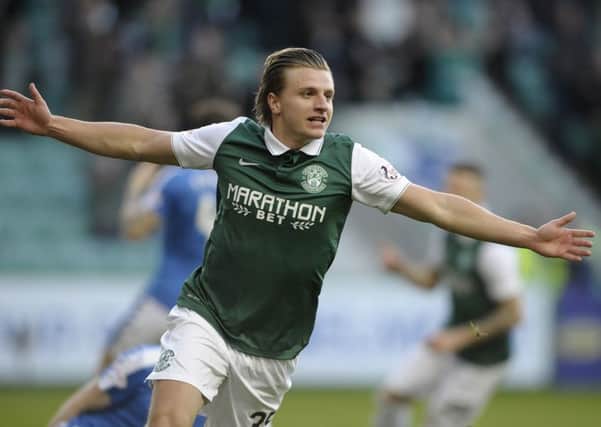 Jason Cummings will be key to Hibs' chances. Picture: Neil Hanna