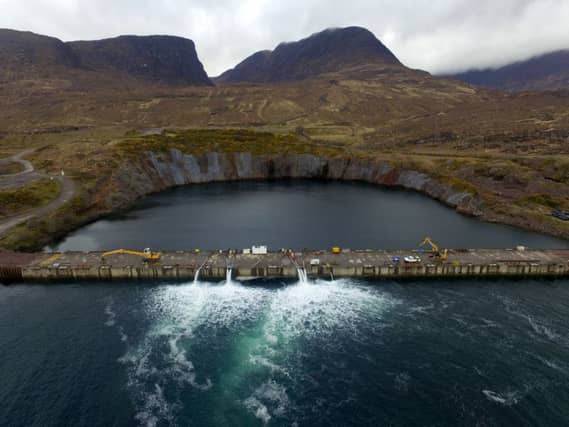 Kishorn dry dock was last used in 1994, but will be brought back to life for a floating windfarm project. Picture: Contributed