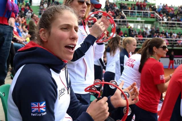 Johanna Konta admits she was affected by the abuse she had received on Saturday. Picture: Getty.