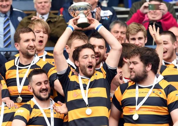 Portobello celebrate their win. Picture: Gary Hutchison/SNS