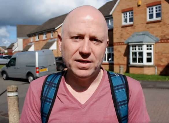 SNP council hopeful Paul McCabe, in a screenshot from a Glasgow Provan SNP video