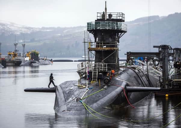 The Royal Navy personnel inhaled gas during a routine exercise at Faslane. Picture: PA