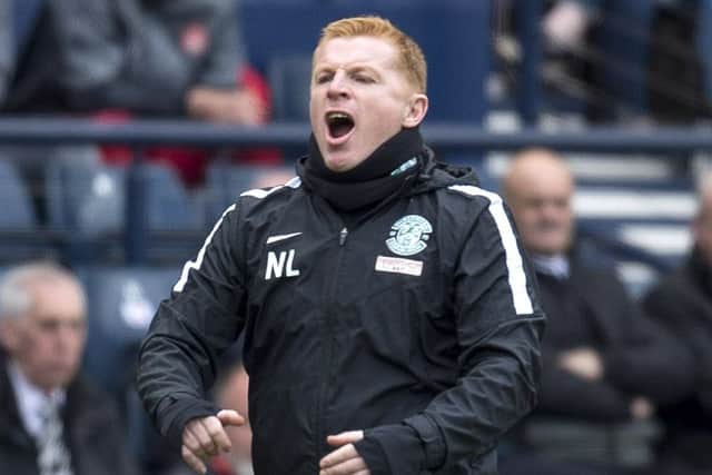 Hibernian manager Neil Lennon shows his frustration during his side's Scottish Cup semi-final defeat by Aberdeen. Picture: SNS