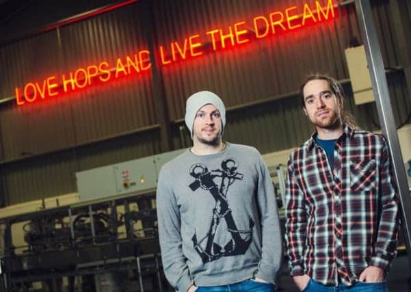 BrewDog, co-founded by James Watt, left, and Martin Dickie, made the list of fast-growing SMEs. Picture: Contributed