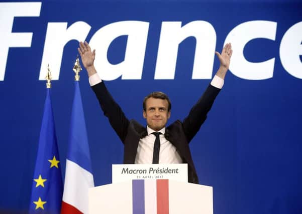 Markets are now pricing in a win for Emmanuel Macron in the second round of French presidential voting on 7 May. Picture: Thibault Camus/AP