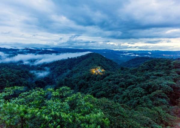 The Galapagos Islands boast stunning views of jungles and volcanic landscape