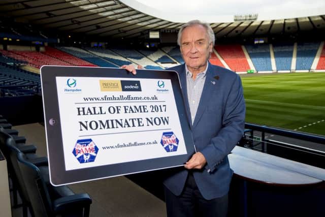 Former Celtic player and manager David Hay launches the search for the Scottish Football Hall of Fame 2017 nominations. Picture: SNS