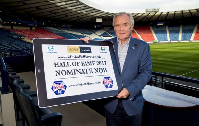 Former Celtic player and manager David Hay launches the search for the Scottish Football Hall of Fame 2017 nominations. Picture: SNS