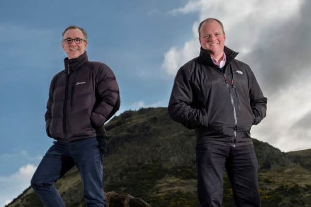 Entrepreneurial Scotland chief Sandy Kennedy, left, with Bob Hair, head of Cazenove Capital in Edinburgh. Picture: Contributed