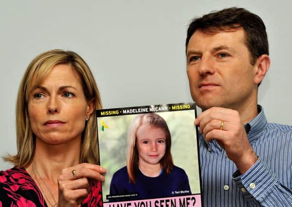 Gerry and Kate McCann whose daughter Madeleine disappeared from a holiday flat in Portugal ten years ago. Picture:  John Stillwell/PA Wire