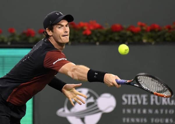 Andy Murray is through to the third round of the clay-court tournament in Barcelona. Picture: Mark J. Terrill/AP