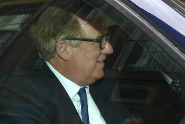 Former Rangers owner Sir David Murray arrives Glasgow High Court. Picture: SWNS