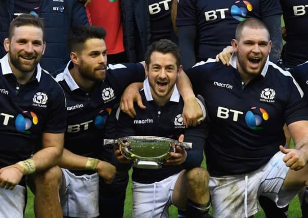 Scotland showed guts and composure to close out the win over Ireland in the Six Nations at Murrayfield in February.  Picture: Stu Forster/Getty Images