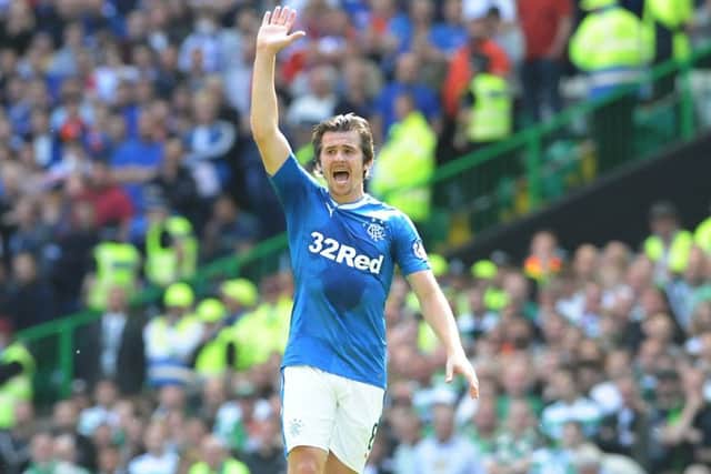 Joey Barton's former team Rangers is sponsored by online casino 32Red. Picture: John Devlin