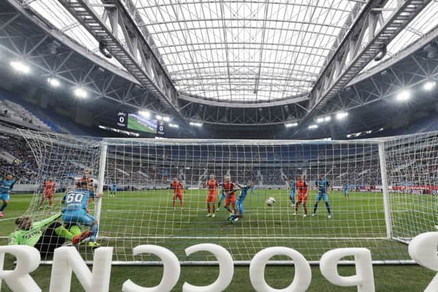 The new St. Petersburg's soccer stadium on Krestovsky Island, in St.Petersburg, Russia, which will host matches for the 2018 World Cup. Picture: AP