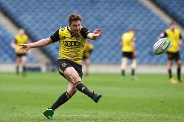 Melrose's Jason Baggot scored two tries to help his side win the Border League title. Picture: Paul Devlin/SNS