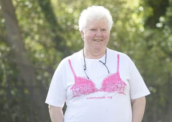 Val McDermid hopes to raise about Â£5,000 for the MoonWalk charity which raises funds to tackle breast cancer. Photograph: Greg Macvean