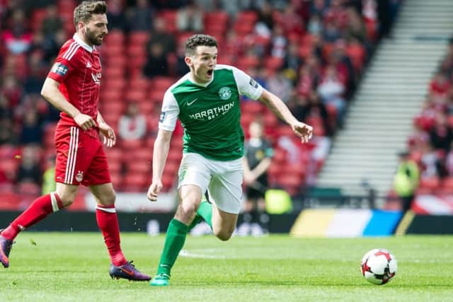 John McGinn, right, has been nominated for the second year in succession. Picture: John Devlin