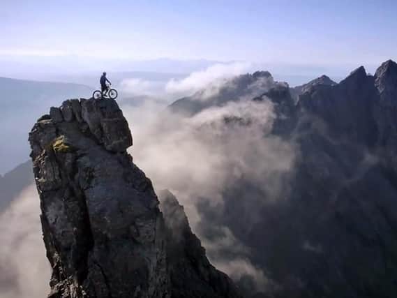 Danny MacAskill's 2014 film The Ridge saw him climb to 3,200ft