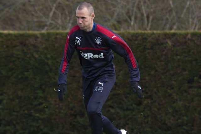 Rangers' Kenny Miller in training. Picture:
