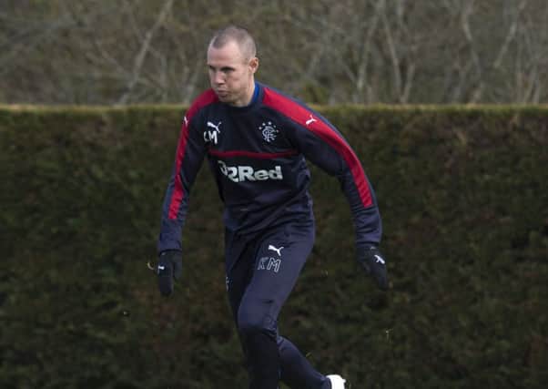 Rangers' Kenny Miller in training. Picture: