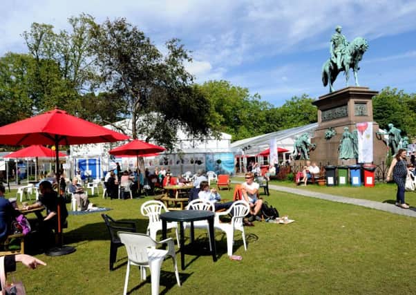 The Book Festival has been staged in Charlotte Square since 1983 but this year it will expand, taking over the west end of George Street. Picture: Lisa Ferguson