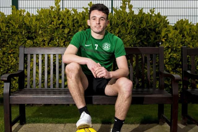 John McGinn hasnt looked back since his agent and family persuaded him to join Hibs after a move to MLS side Houston Dynamo fell through. Photograph: Paul Devlin/SNS