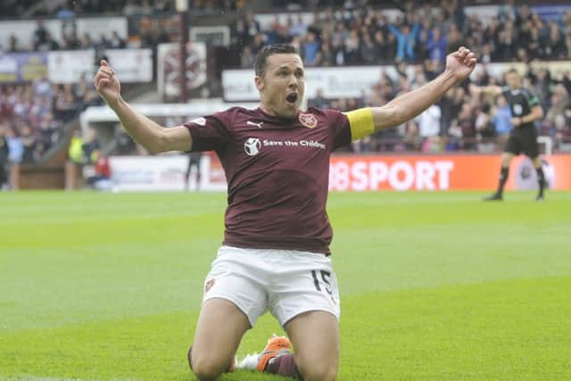Don Cowie has been an important member of the Hearts first-team this season. Picture: Greg Macvean
