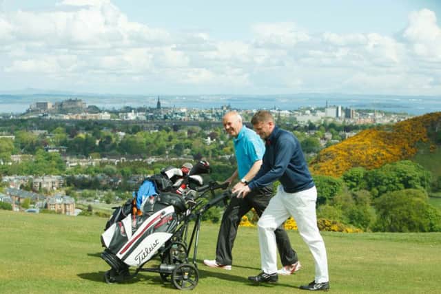 Kieth Reilly from Silverknowes and Paul Cunningham from Carrickvale play in last season's Dispatch. Pic: TSPL