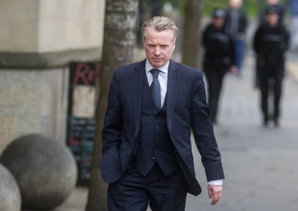 Former Rangers owner Craig Whyte arrives at the High Court in Glasgow. Picture: John Devlin